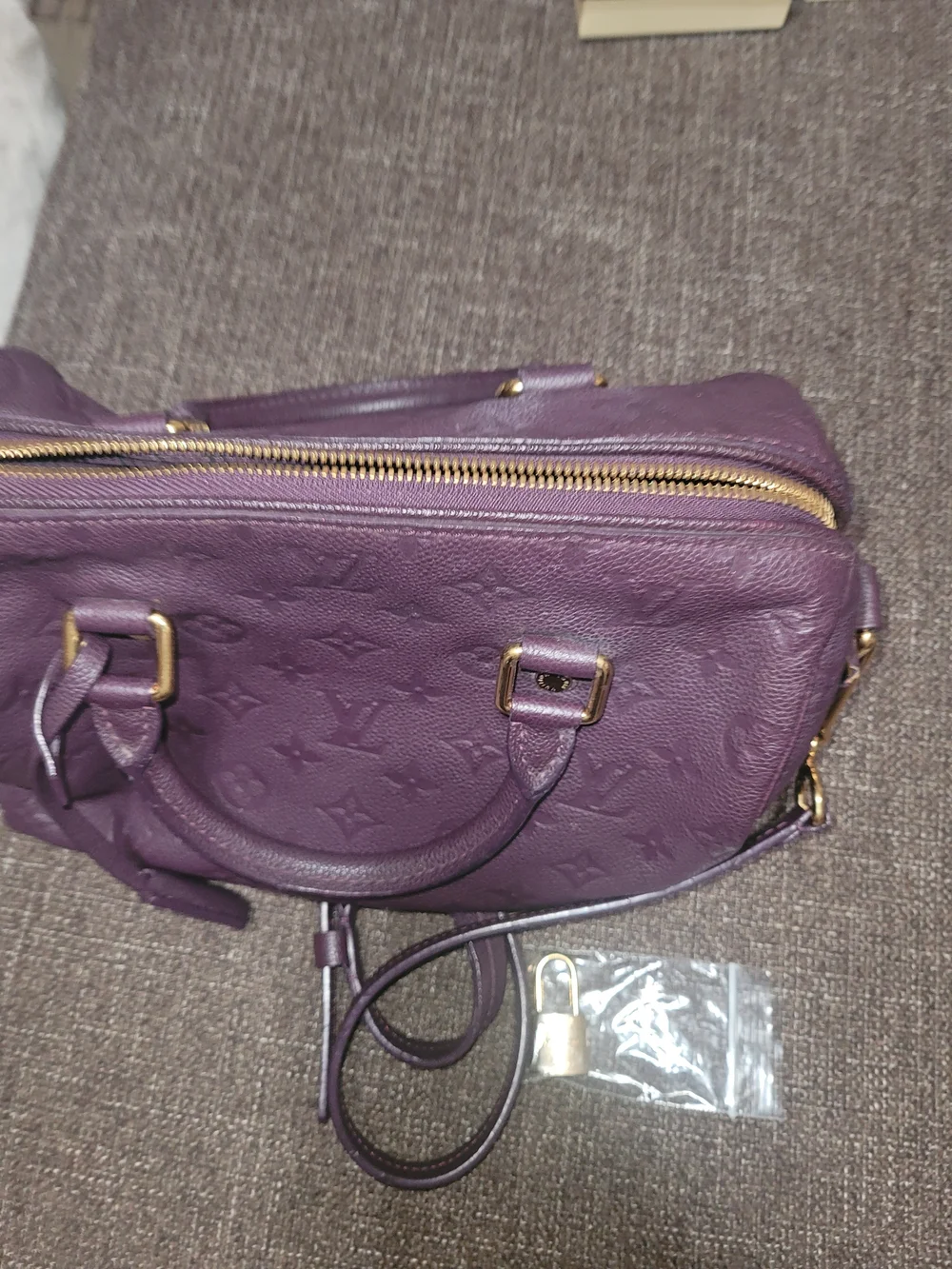 Louis Vuitton luxurious purple